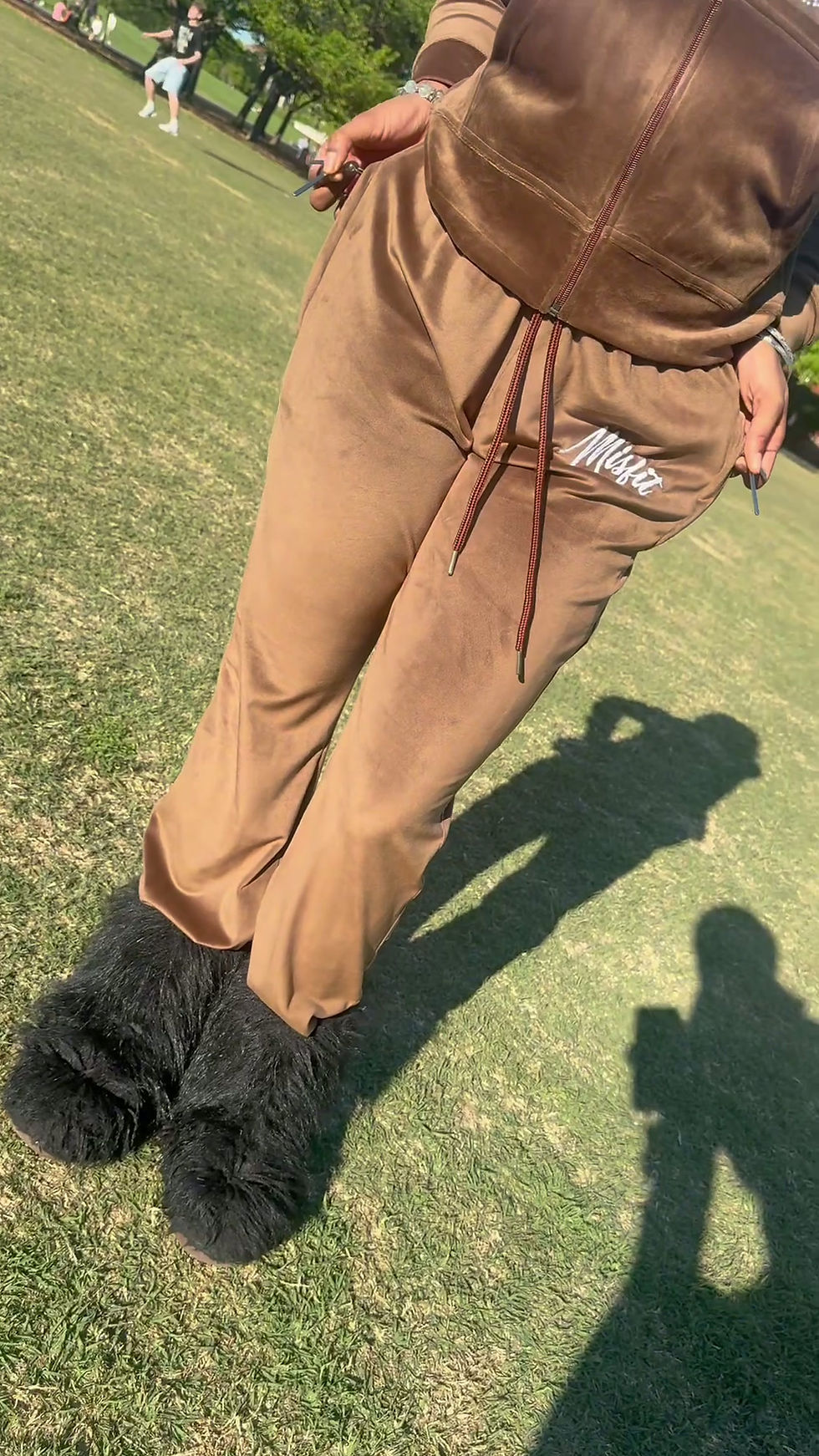 Thumbnail: Brown Velour Suit