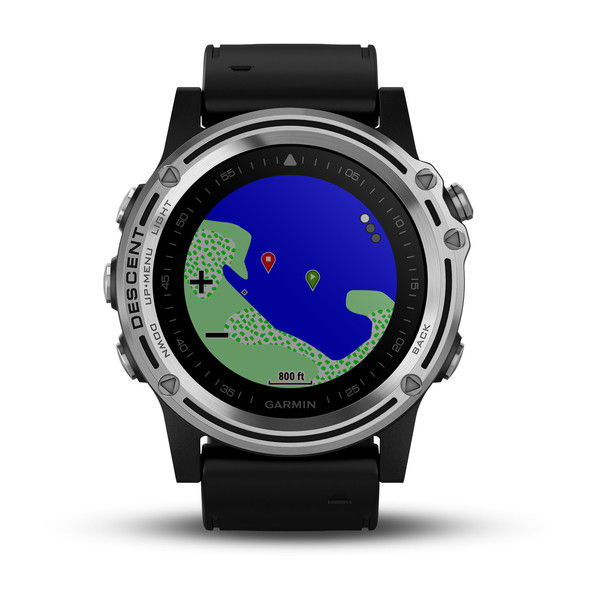 Miniature : Descent™ Mk1 Acier Silver avec verre en saphir et bracelet noir
