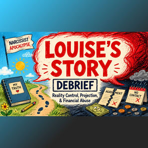A debrief of Louise's interview "Louise & the Enemy Creator" on 31 May 2026 on the Narcissist Apocalyse podcast