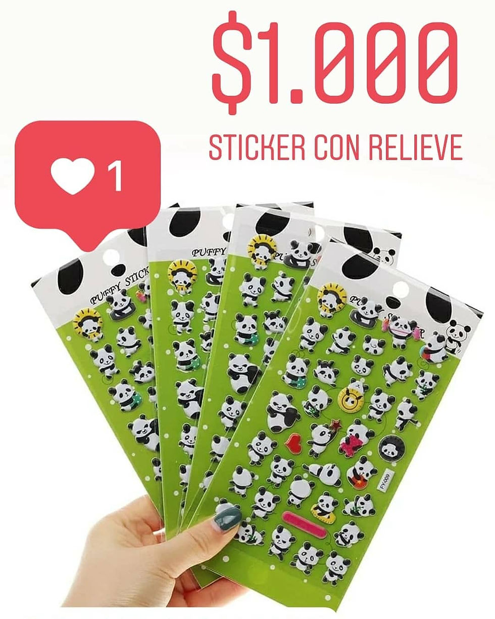 Thumbnail: TIRA STICKER PANDA - RELIEVE