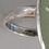 Thumbnail: Beautiful Wedgwood Green Jasperware Ceramic and Silver Ring.  England, 1970s 