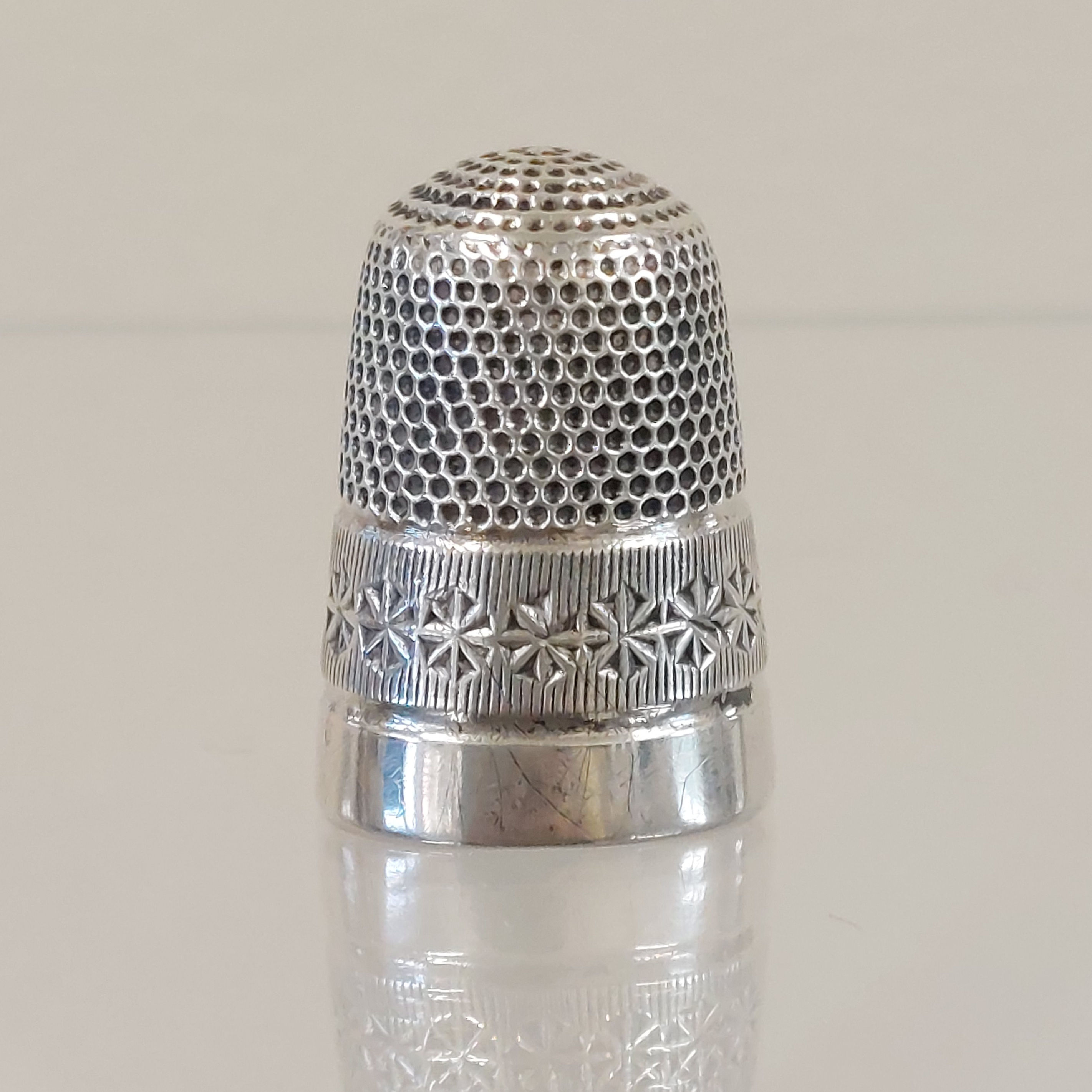 Silver Thimble by Charles Horner, Early 20th Century. Made in England.