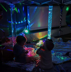 Multi-Sensory baby class with lights in Carlisle at Tiny Tootsies