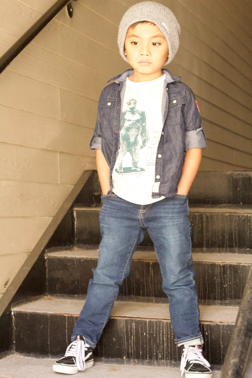 outfit ideas for toddler boys: trend to try - denim on denim // sunnyinjune.com