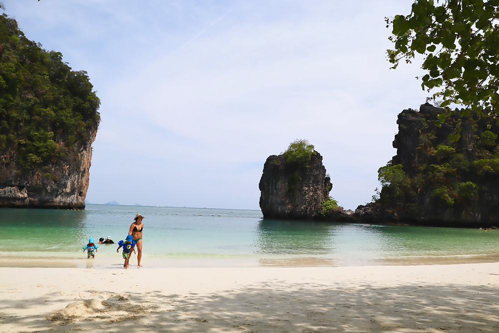 krabi island and ao nang beach island hopping with kids, andaman camp and cruise // sunnyinjune.com
