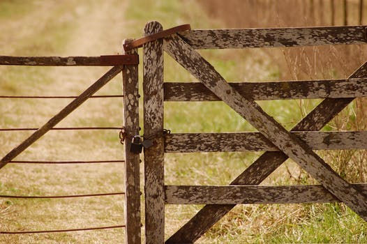 old wood fence