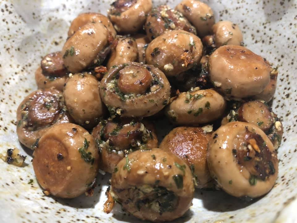 Garlicky Roasted Mushrooms