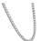 Thumbnail: 8Ct TW Natural Diamond Tennis Necklace 14K White Gold 18"