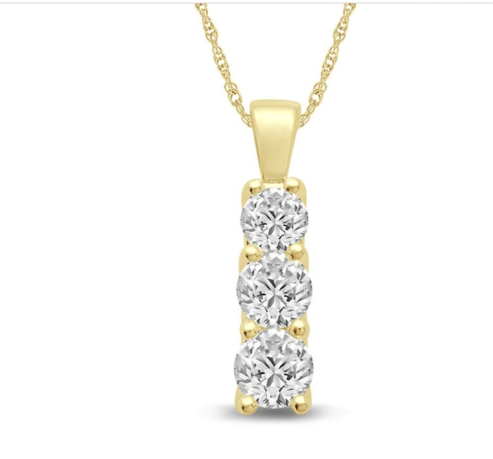 14K Yellow Gold I Love You Yesterday Today And Tomorrow Diamond 14K Yellow Gold I Love You Yesterday Today And Tomorrow Diamond