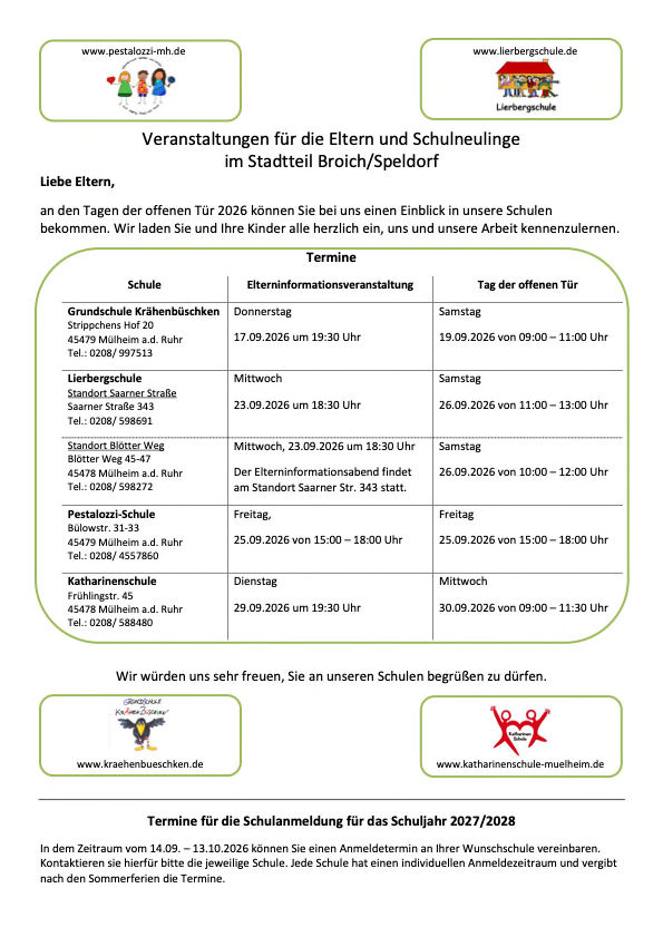 Tag der offenen Tür am 26.09.2026