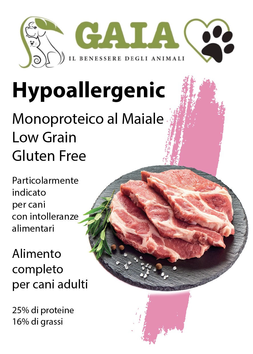 Hypoallerginic - Monoproteico - Low Grain - Gluten Free - Maiale