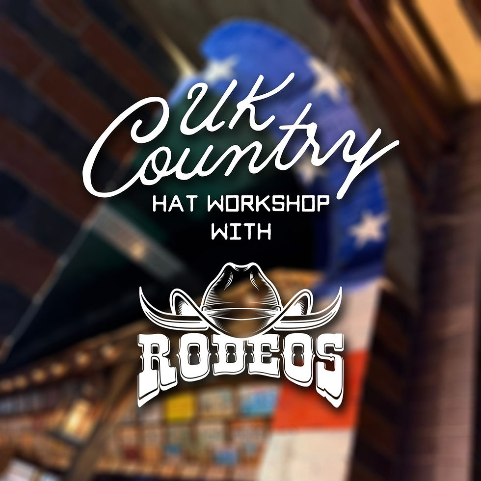 Custom Hat Workshop at Rodeos BBQ - Wolverhampton