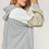 Thumbnail: Gray Colorblock Patchwork Pullover Hoodie