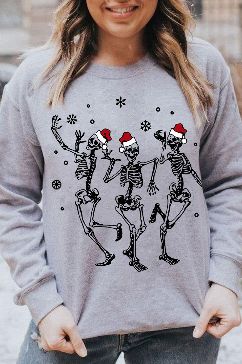 Thumbnail: Skelton Santa Crewneck 