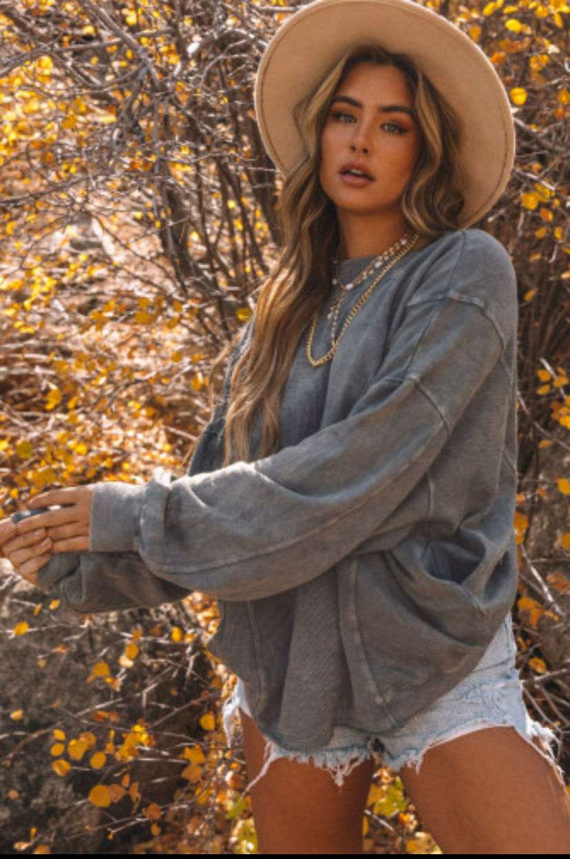 Thumbnail: Comfy Twist Back Crew