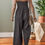 Thumbnail: Black Front Cut Out Smocked Back Sleeveless Wide Leg Jumpsuit