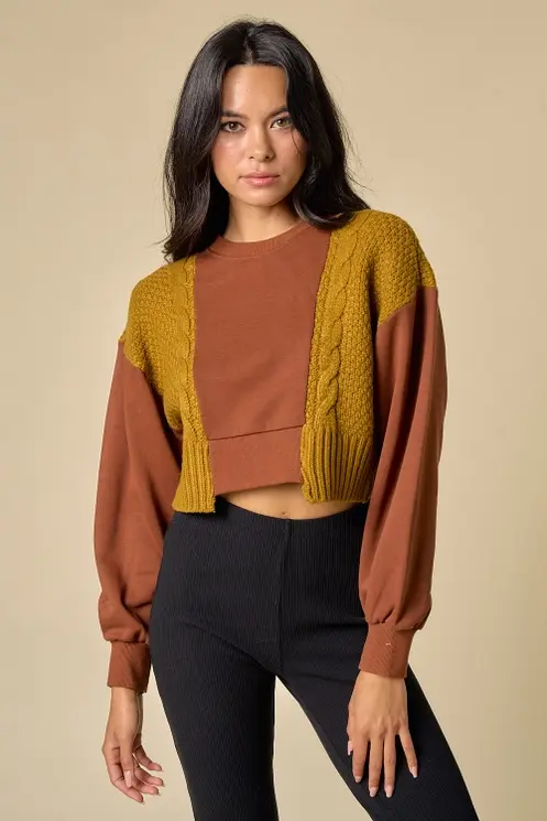 Thumbnail: Sweater Insert Crop Top