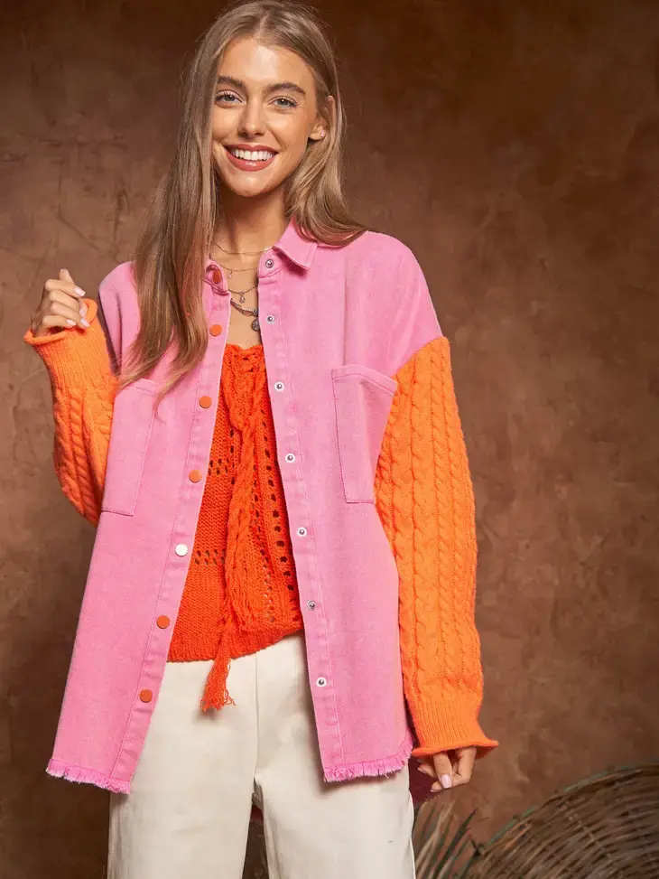 Feet On the Dash Sweater Sleeve Top