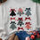 Thumbnail: Gray Christmas Tree Bow Knot Print Drop Shoulder Sweatshirt