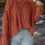 Thumbnail: Redwood Burl Chunky Fit Slouchy Textured Knit Sweater