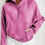 Thumbnail: Bonbon Fleece Lined Zip Up Stand Collar Thumbhole Sleeve Sweatshirt