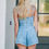 Thumbnail: Denim Sweetheart Romper
