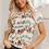 Thumbnail: Beige Western Fashion Mustang River Printed Mesh T Shirt