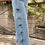 Thumbnail: Beau Blue Bow Knot Side Detail Straight Leg Loose Jeans