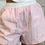 Thumbnail: Pink Stripe Clashing Button Loose Pocket Shorts