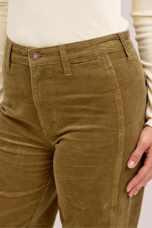 Thumbnail: Judy Blue Corduroy Retro Wide Welt Pockets & Forward Side Seams