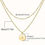 Thumbnail: Initial 2 Strand Pendant Necklace 