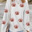 Thumbnail: White Twisted Ribbed Sequin Bow Pumpkin Graphic Baggy Sweatshirt