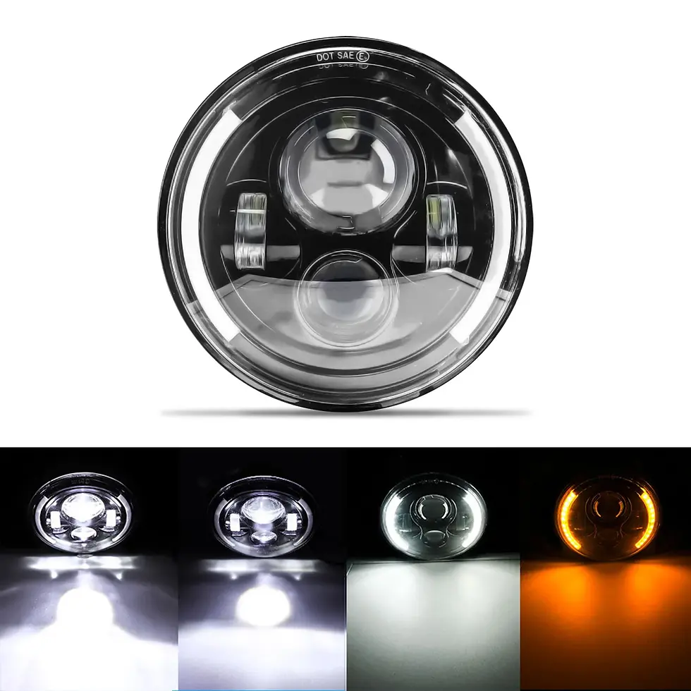 Thumbnail: 7 Inch LED Headlight for Motorcycle Harley Touring Road King