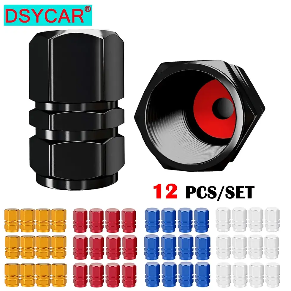 Thumbnail: DSYCAR 12Pcs Universal Moto Bike Tire Wheel Valve Cap Cover