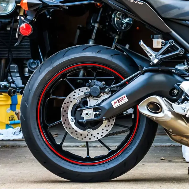 Thumbnail: Motorcycle Strips Wheel Stickers Decals Reflective Rim Waterproof Protection