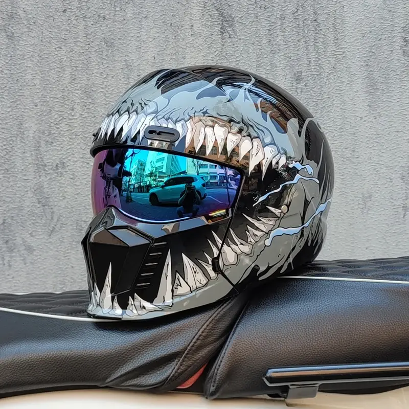 Thumbnail: New Scorpion Motorcycle Cascos Moto Combination Helmet Half M L XL XXL XXXL