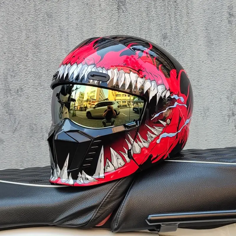Thumbnail: New Scorpion Motorcycle Cascos Moto Combination Helmet Half M L XL XXL XXXL