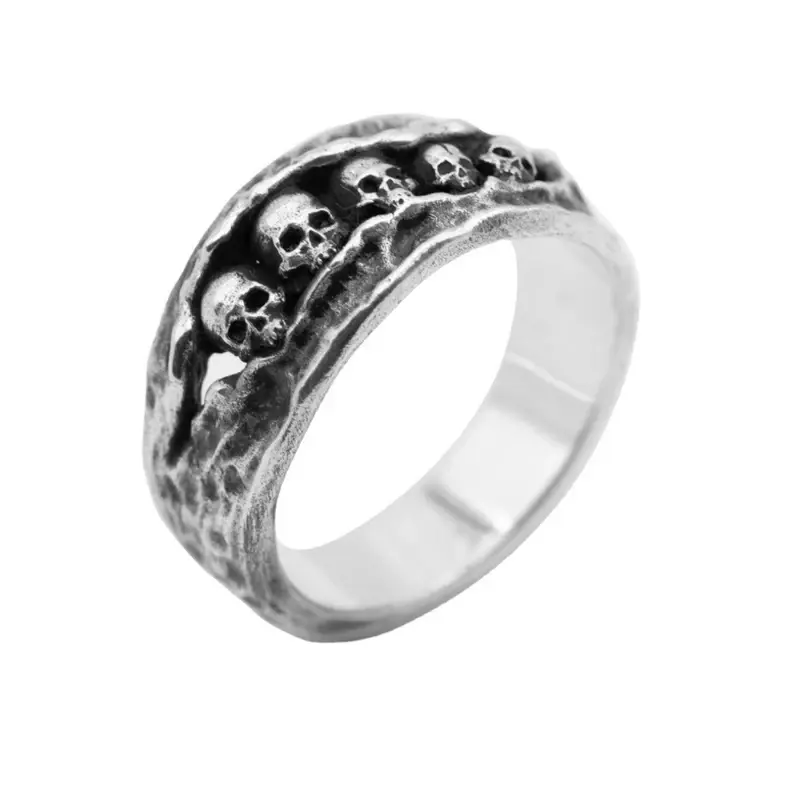 Thumbnail: Vintage Skull Samurai Rings for Men Women