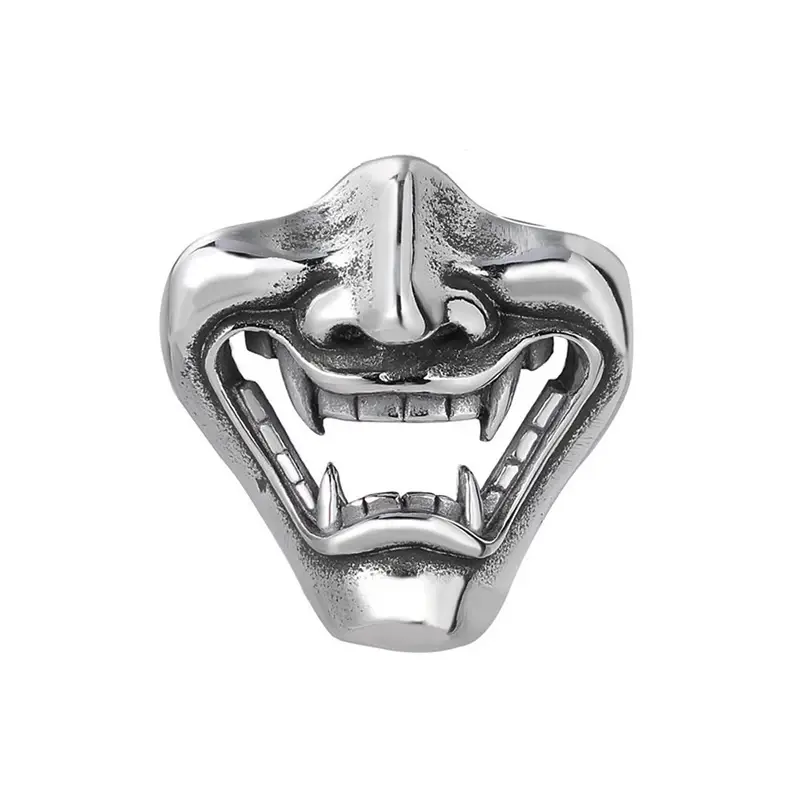 Thumbnail: Vintage Skull Samurai Rings for Men Women