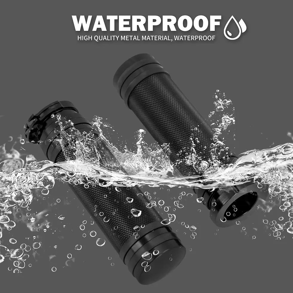 Thumbnail: 1"25mm Hand Grips Black Aluminum