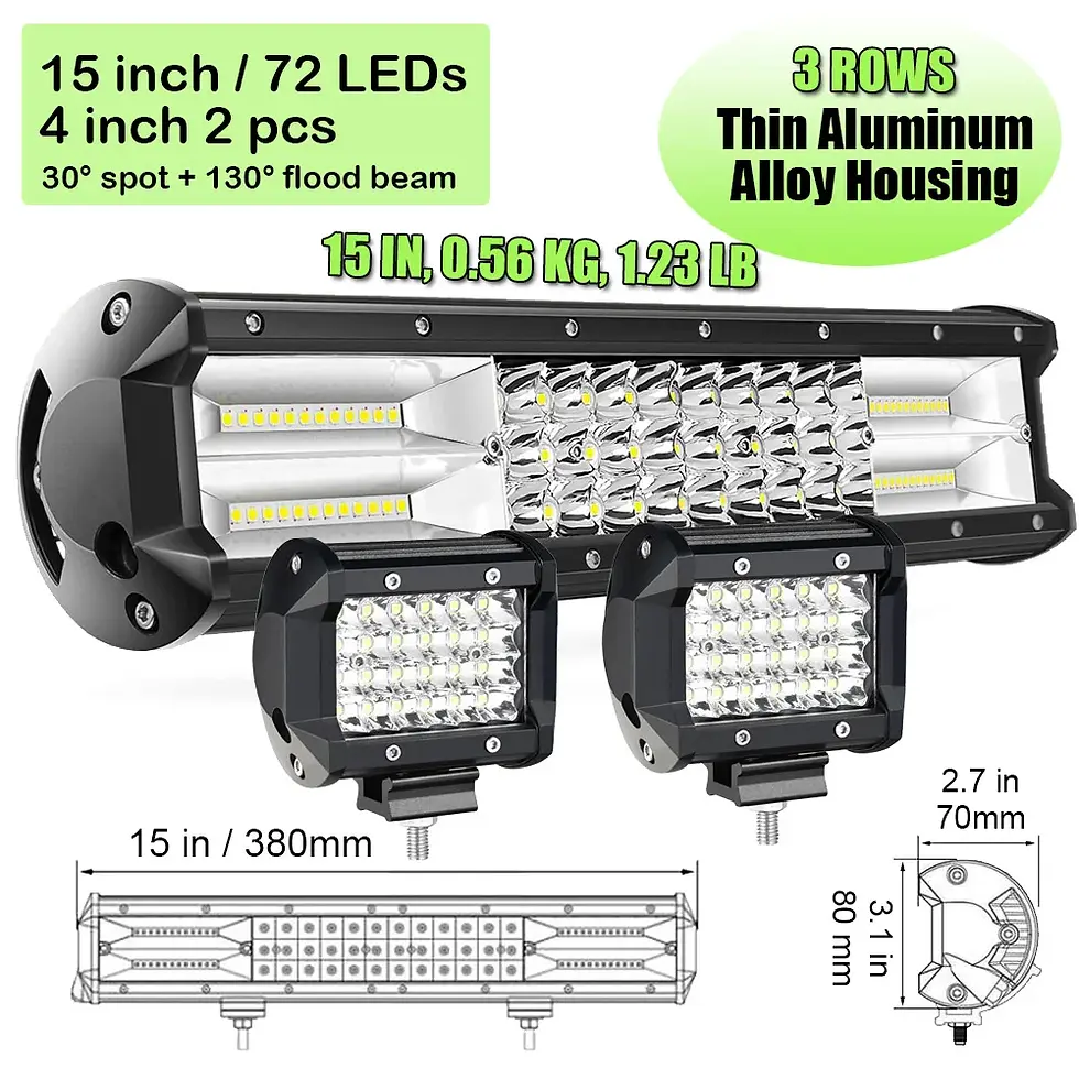 Thumbnail: HELLO EOVO LED Bar 4 / 7 / 12 / 20 / 22 / 28 / 36 Inch LED Light Bar 4x4 SUV ATV