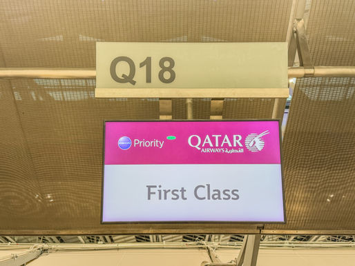 Qatar Airways First Class (A380)- BKK (Bangkok) to DOH (Doha)