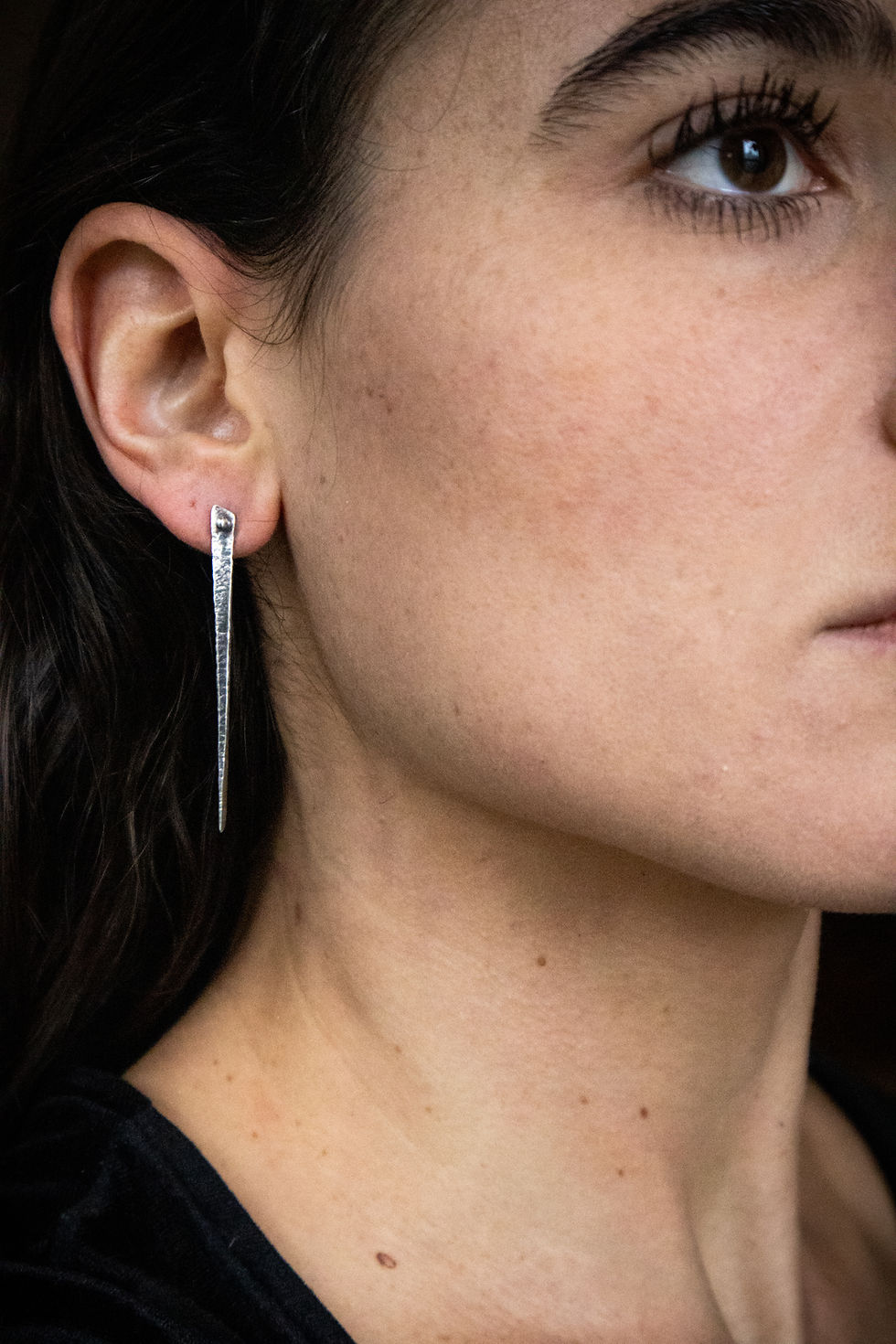 Thumbnail: Full Rack Ear Climber / Sterling Silver Ear Cuff & Stud Pair
