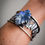 Thumbnail: Rough Lightning / Rough Lightning Ridge Opal & Sterling Silver Cuff