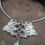 Thumbnail: Striations / Front-Clasping Necklace / Sterling Silver & Labradorite