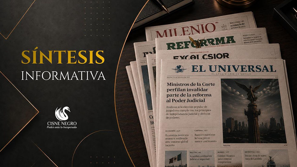 Síntesis Informativa de Cisne Negro                    17 de agosto