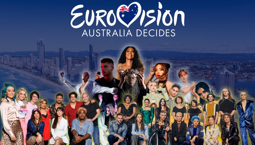 Top 20 most streamed Eurovision - Australia Decides songs on Spotify