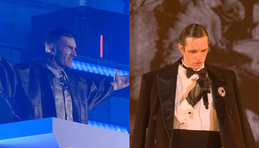 Eurovision stars Gabry Ponte and Achille Lauro perform at Winter Olympics Closing Ceremony