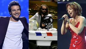 The French Eurovision entries that include another language