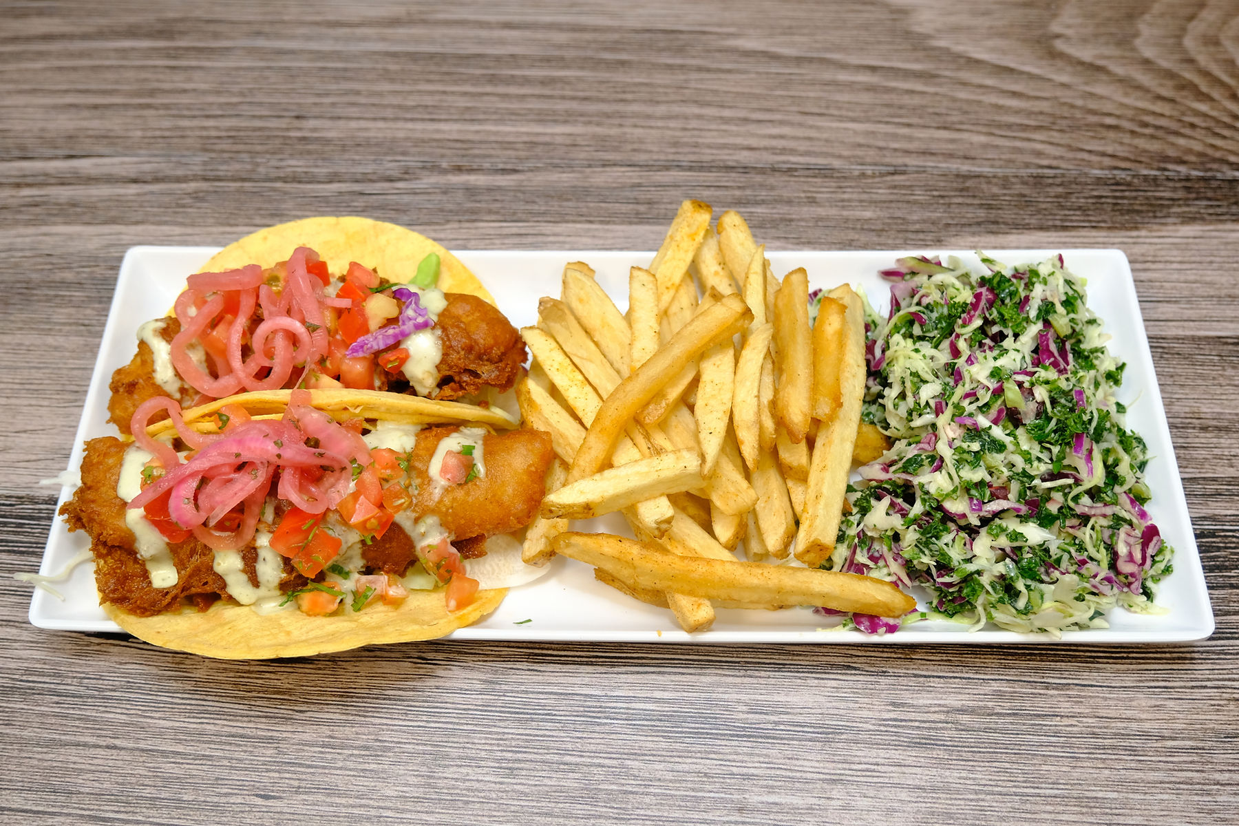 OC FISH TACO COMBO PLATE